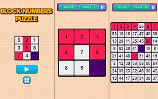 Block Numbers Puzzle - Logic Brain Game