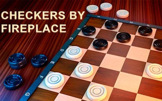 Checkers by Fireplace - 3D Board Game