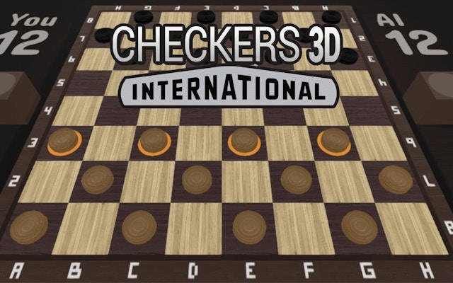 Checkers 3D International - Online Board Game