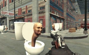 Aim Challenge: Skibidi Toilets Invasion Arcade Game