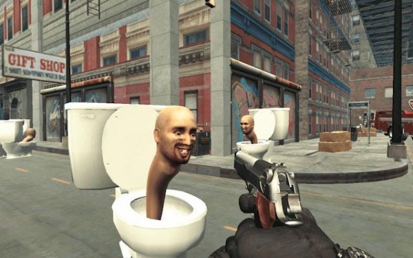 Aim Challenge: Skibidi Toilets Invasion Arcade Game