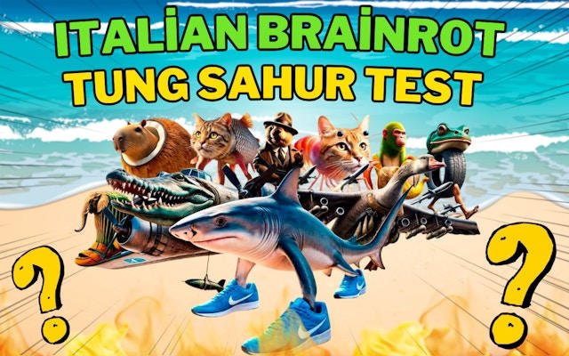 Italian Brainrot Tung Sahur Test - Character Quiz Game