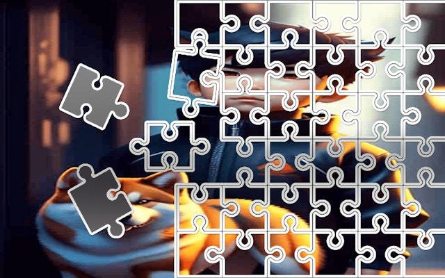 Little Kurama Sliding Image Adventure Puzzle