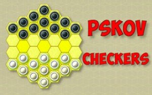 Hexagonal Checkers Strategy Board Game