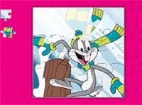 Winter Puzzle with Classic Cartoon Characters